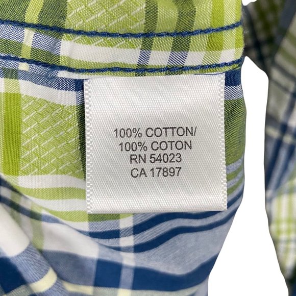 Banana Republic Sonoma Two Men's Plaid Button Up Shirts Size Medium - Picture 4 of 10